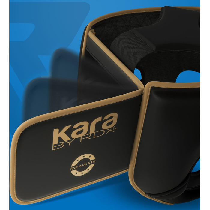 Дитячий боксерський шолом RDX для кікбоксингу, бойових мистецтв, тренувань змішаних мистецтв (MMA), шкіряний шолом Maya Hide Kara для спарингу муай-тай, боксерський шолом для крав-мага, муай-тай, карате та тхеквондо, золотий стандарт