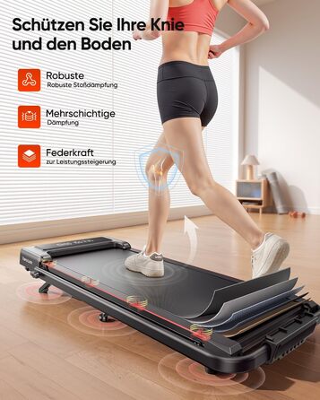 Домашня бігова доріжка з нахилом, біговий майданчик 4 в 1, складна бігова доріжка 12 км/год з нахилом, бігова доріжка 2,5 к.с. під стіл для дому та офісу, пульт дистанційного керування та додаток, кнопка вимкнення звуку