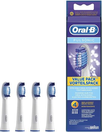 Щітки Braun Oral-B Pulsonic 4 шт. білі 4 шт. (1 шт. в упаковці)