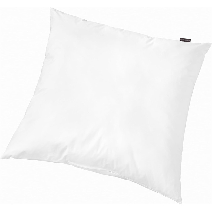 Подушка Centa-Star Vital Plus, 80 x 80 см, брендовані кульки з порожнистого волокна, змінний наповнювач, із застібкою-блискавкою, Oeko-Tex Standard 100 Клас 1, біла, (1 упаковка)