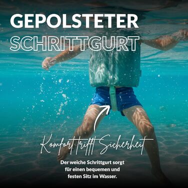 Дитячий рятувальний жилет NOARD Засіб для плавання з більш ніж 40 нашивками для персоналізації Доступний у різних дизайнах та розмірах 1530 кг 26 років Сертифіковано EN 13138-12021 для безпечного навчання плаванню M Просто зелений