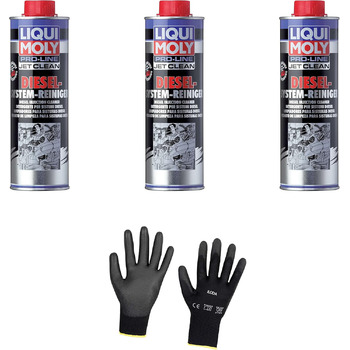 Захисні рукавички Iloda 3xOriginal Liqui Moly 500 мл Pro-Line JetClean Diesel System Cleaner Cleaner