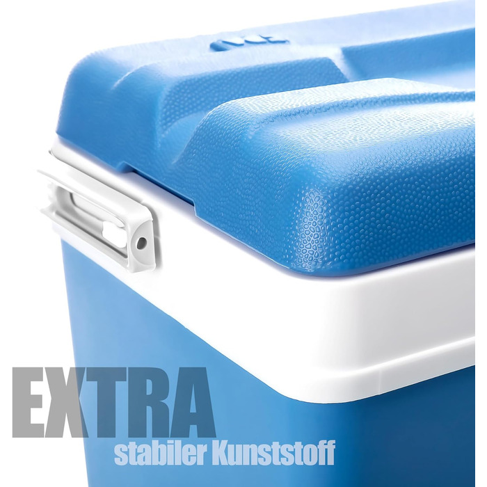 Холодильник BigDean на 24 літри - Холодильник без електрики, зберігає прохолоду до 11 годин - виготовлений з пластику - Міцний холодильник