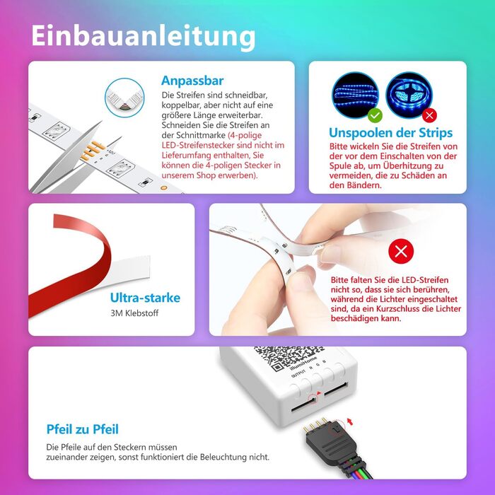 Світлодіодна стрічка 30м, зміна кольору світлодіодної стрічки Bluetooth RGB Світлодіодний світловий ланцюжок 30М з управлінням дод