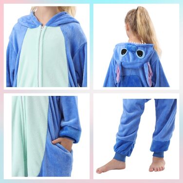 Кігурумі Стіч, фланель, костюм-комбінезон 4–5 років