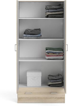 Шафа Dmora з двома дверима та однією шухлядою, кольору дуба, 79 x 35 x В171 см