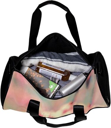 Спортивна сумка, маленька дорожня сумка, сумка для шопінгу та йоги, рожеві квіти, фітнес-сумка для активного відпочинку, ручна поклажа