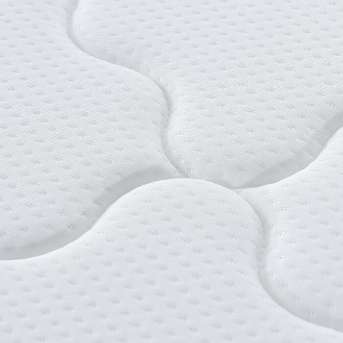 Матрац Arensberger Emilia 90x200 см Пружинний матрац з гелевою піною та інтегрованим топпером Ергономічна висота 23 см Рівень жорсткості H3/H4 Пружинний сердечник HR Pocket Spring 90x200 см, що згортається, точкова еластична стрічка 90 x 200 см