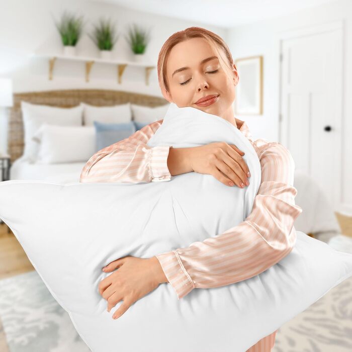 Подушка для сну Utopia (2 шт.), 80 x 80 см, дихаюча та м&39яка подушка (біла) 80x80 см (2 шт.) Біла 2