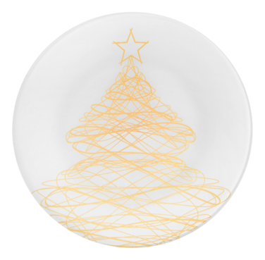 Тарілка Viva NY Tree Gold, 25 см (7109508)