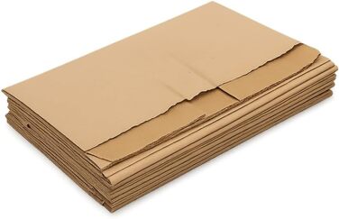 Паперові пакети для біовідходів ARLI 200 шт. 10 л, 20x16x34 см, виготовлені з переробленого паперу 70 г/м, компостовані та без пластику, коричневі та вологостійкі для органічних відходів (200 пакетів) (200 упаковок)