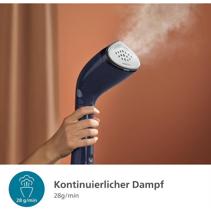 Паровий випрямляч Philips серії 7000 - 1500 Вт, подача пари 28 г/хв, OptimalTEMP, металева підошва, знімний резервуар на 100 мл. У