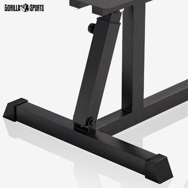 Силова лава GYRONETICS - Багатофункціональна, регульована спинка у 8 положеннях та регульоване сидіння у 3 положеннях, 120 x 53,5 x 115 см, вантажопідйомність до 200 кг - Похила лава, тренувальна лава, плоска лава, лава для штанги, фітнес