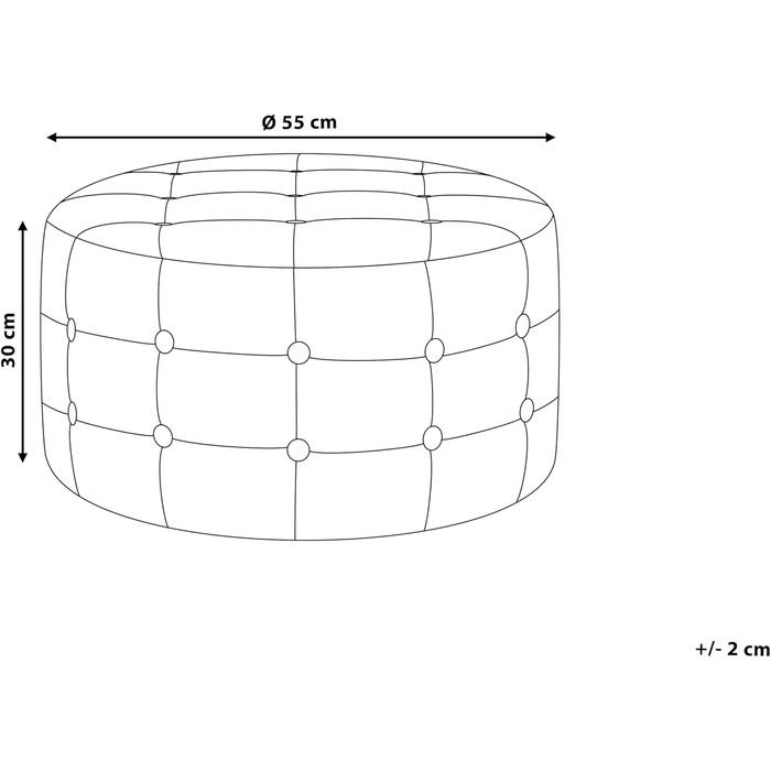 Сучасний пуф з оксамитової тканини, декоративний стьобаний круглий темно-зелений, колір Тампа