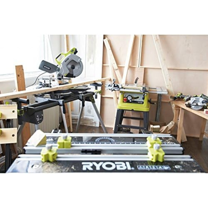 Пила для поперечного і торцювання Ryobi 1500 Вт (панельна пила / пила з пиляльним диском) EMS216 - 5133001197 - 5133001197