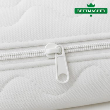 Чохол для топпера 180x200 см, висота основи 5-7 см, можна прати при 60C, сертифікований OEKO-TEX, блискавка, мікрофібра, 180x200 см - для топперів 5-7 см