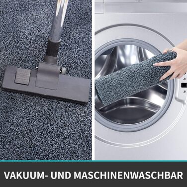 Килимок для дверей COSY HOMEER для приміщень 50 x 80 см, м'який абсорбуючий і брудовідштовхуючий килимок нековзний, низькопрофільн