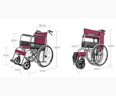 Інвалідний візок, легкий складаний інвалідний візок для водіння для дорослих, інвалідний візок з туалетом, для людей похилого віку з обмеженими можливостями, портативний для подорожей, портативний