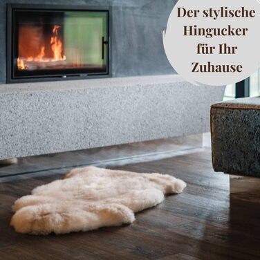 Овчина Hofbrucker, біла, велика, 110-120 см, натуральне хутро, екологічно дублене в Німеччині