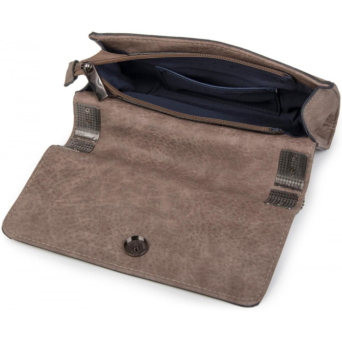 Клатч, вечірня сумочка з металевими застібками та ланцюжком, вінтажний дизайн, жіночий 02012046 Оливковий