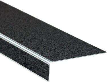 Профіль для сходів Тонка лінія 100 мм, Захист країв профілю з протиковзким покриттям R13 для сходів та сходинок (10 x 60 см, жовтий Обережно, сходинка) 10 см x 60 см Жовтий Обережно, сходинка