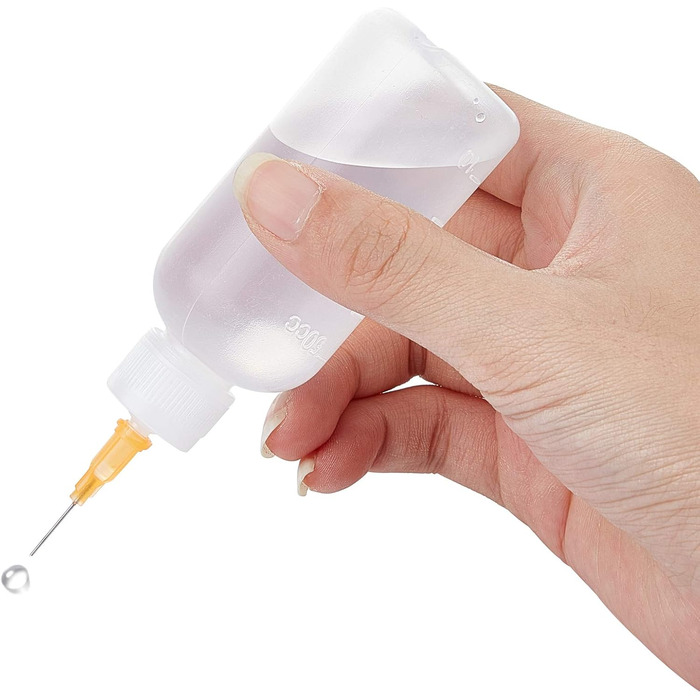 Багатофункціональний набір флаконів для аплікатора BENECREAT Precision Tip квіллінг своїми руками, аплікатор клею, пляшка з олією 10 пляшок, 20 насадок і 20 ковпачків, 50 мл (30 мл 50 мл 100 мл, 12 шт. 20 порад 12 капсул)