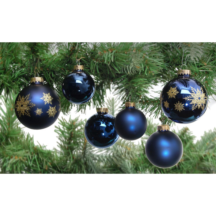 Різдвяні скляні ялинкові прикраси 16 шт Krebs Glas Lauscha