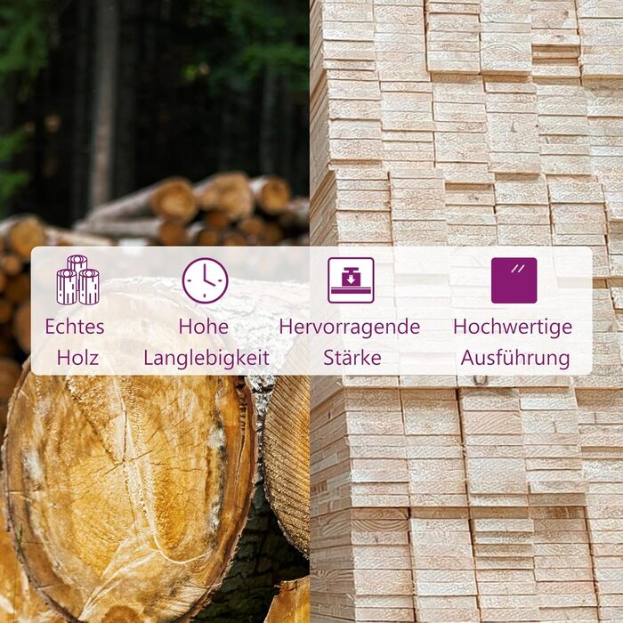 Обідній стіл, Місткий обідній стіл, Стіл для їдальні, кухні, ресторану, Кухонний стіл, Дерев&39яний обідній стіл, Білий масив сосни, 55 см