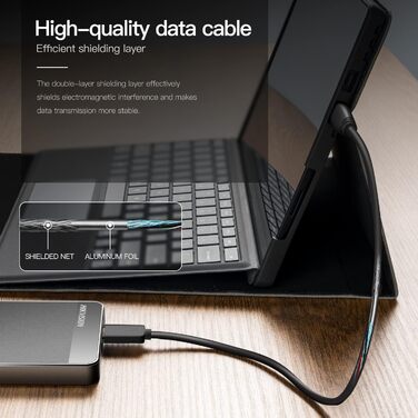 Зовнішній жорсткий диск Hikvision 1 ТБ, 2.5 дюйма USB 3.0 Ultra Thin Portable SATA, жорсткий диск для ПК, Mac, ноутбука, телевізора, мобільного телефону, Wii U, Xbox, PS4 (чорний) HD-E30