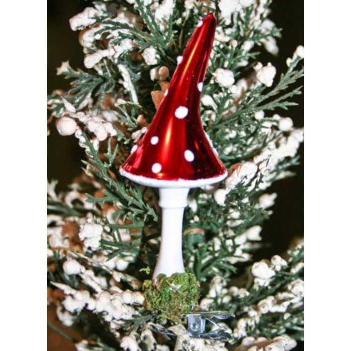 Набір ялинкових прикрас мухомор 3 шт Lauschaer Glaskunst-Christbaumkugel