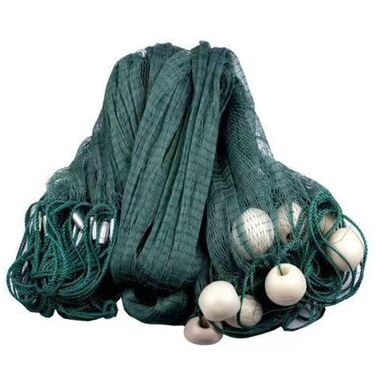 Рибальська сітка 2 x 5 м / 2 x 10 м / 2 x 15 м Рибальська сітка з грузилом та поплавковим неводом для річок, озер та мілководних морів