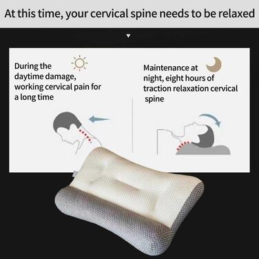 Ортопедична подушка для лікування апное сну, подушка для глибокого сну, ергономічна подушка для шиї та плечей, подушка для сну на боці 15*23 дюймів
