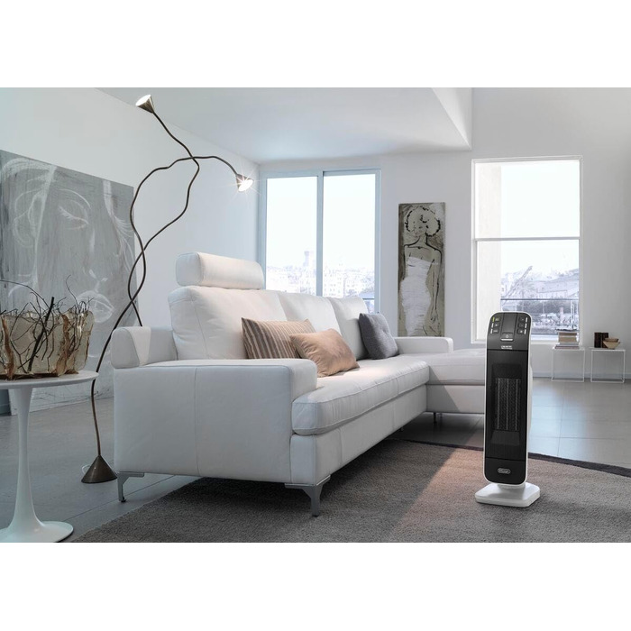 Керамічний обігрівач De'Longhi HFX65V20 (2000 Вт), чорний/сірий