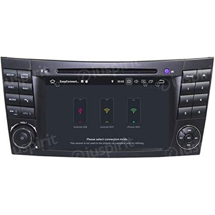 Автомагнітола 2 DIN Navi Mercedes E-Class W211 / Mercedes G-Class W463 / Mercedes CLK W209 / CLS Class W219 / E200 / E240 / E270 / E280 / E30 CARPLAY RDS, 11 GPS DVD USB SD WI-FI Bluetooth