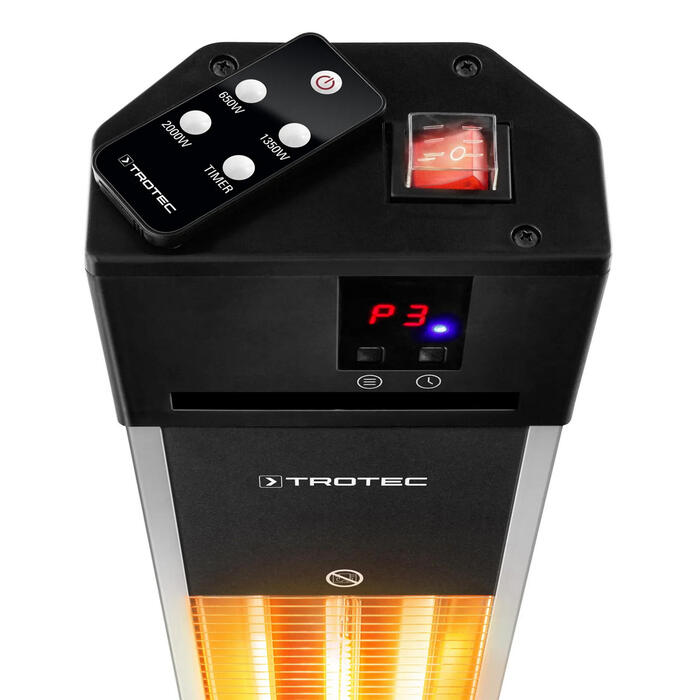Обігрівач інфрачервоний Trotec IRS 2000 E 2000 W Silver/Black (1410003920)