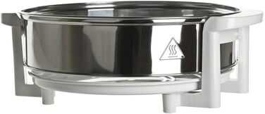 Багатофункціональна духова шафа-гриль MPM MKO-01 з галогенною конвекцією, 220 C, таймер на 60 хвилин, розширювальне кільце ємністю 16,5 літрів, 1400 Вт, скло 17л