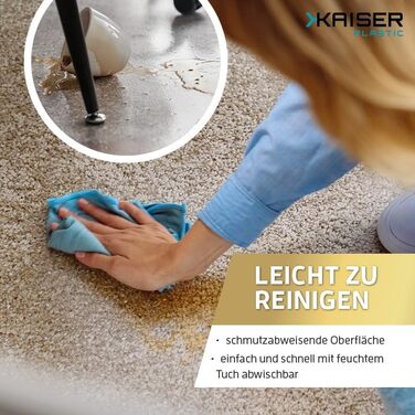 Килимок для стільця KAISER PLASTIC з полікарбонату, Виготовлено в Німеччині, для килимових покриттів, 90 x 120 см, Прозорий, Класичний
