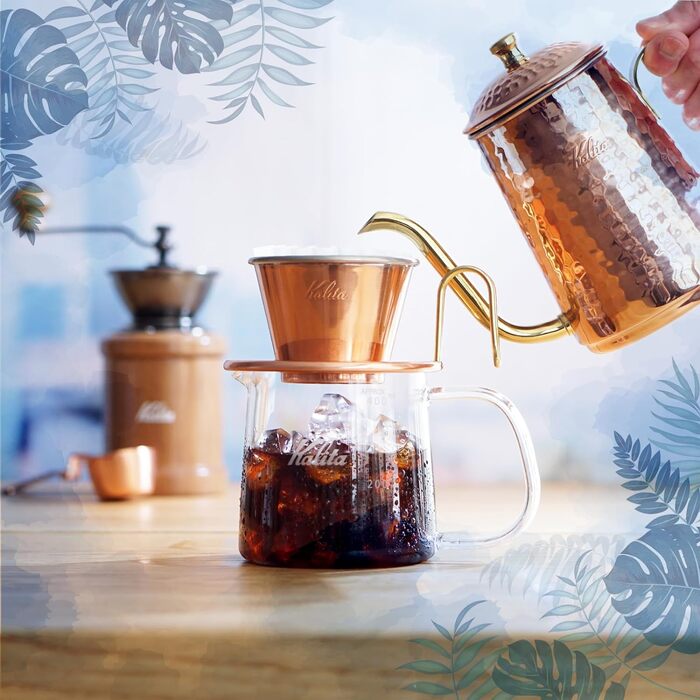 Кавоварка-крапельниця Kalita 'TSUBAME WDC-185 2-4 персони, мідь 5099 від Kalita Bronze