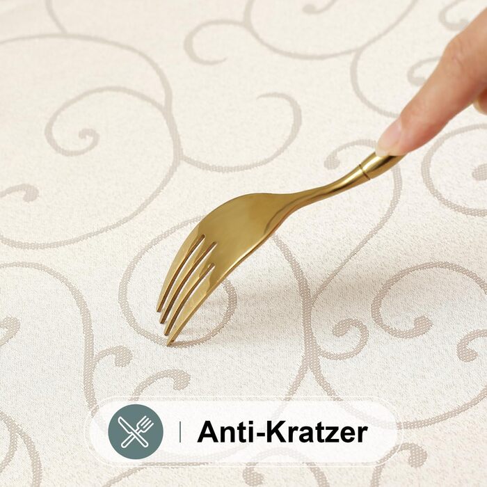 Скатертина Homaxy Скатертина миється Прямокутна 100х140 см Поліестер Скатертина Скатертина Жаккард Скатертина Орнамент Брудовідшто