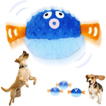 HEYIDAMAI Moving Dog Toy, Dog Toy Movable Electric, Interactive Dog Toy, Active Moving Pet Plush Toy with Sound and Bouncing for Dogs Cats (Blue), HEYIDAMAI Moving Dog Toy, Dog Toy Movable Electric, Interactive Dog Toy, Active Moving Pet Plush Toy with So