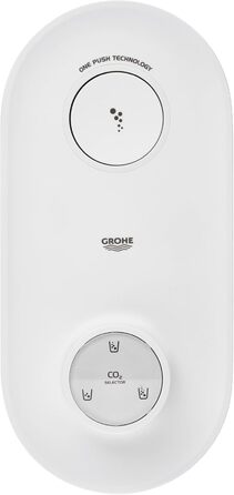 Набір виробників газованої води (3 регульованих рівня CO2, пляшка CO2, пляшка 0,85 л для води порошок для чищення), біла пляшка 0,85 л CO2