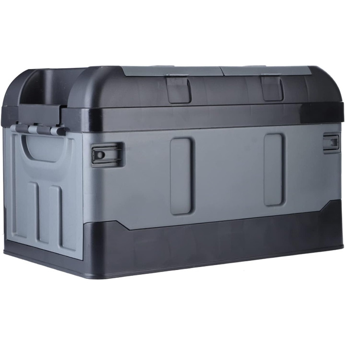 Складаний органайзер для багажника з 2 відділеннями, для дому, авто, вантажопідйомність 60 кг (матовий чорний колір)