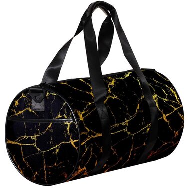 Спортивна сумка, маленька дорожня сумка, сумка для шопінгу та йоги, золотисто-чорновий мармур, сумка для фітнесу на відкритому повітрі, ручна поклажа