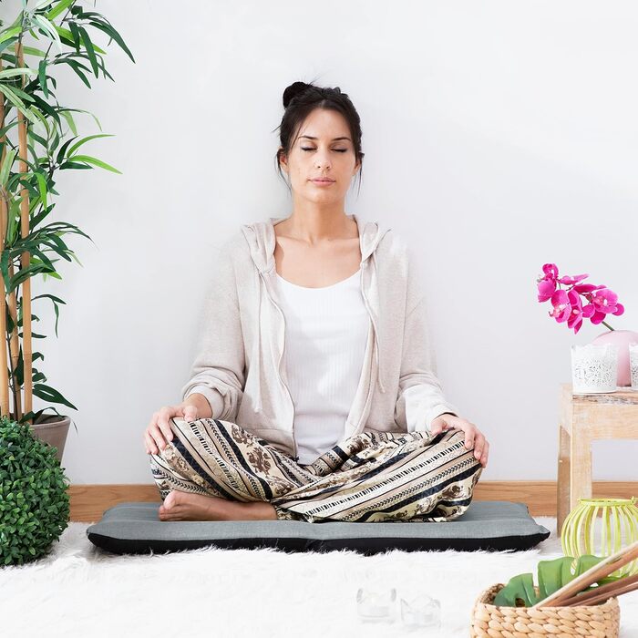 Підлоговий шезлонг InnovaGoods Sitinel, зручний та функціональний, з регульованою спинкою та м&39якою подушкою, чорно-сірого кольору, пластик та 60 бавовна, ідеально підходить для відпочинку та релаксу.