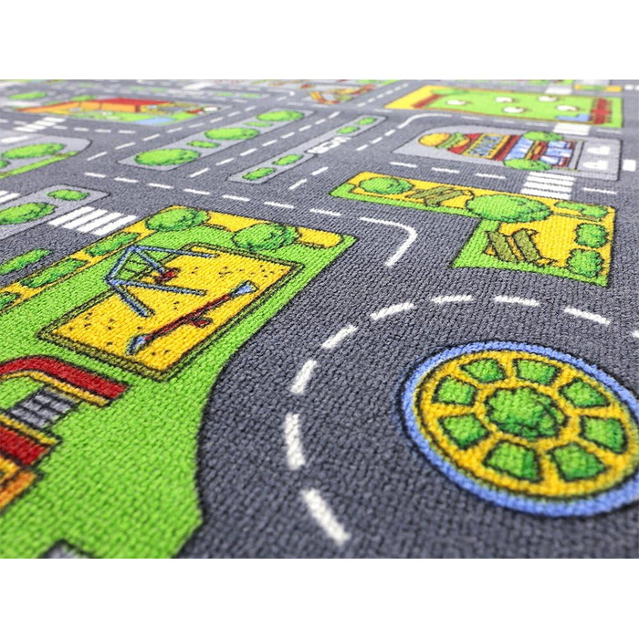 Килимок для вуличних ігор HEVO City Mix дитячий килимок 200x200 см з нековзною підкладкою 200x200 см City Mix