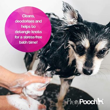 Шампунь та кондиціонер Pretty Pooch Gentle Touch для собак, професійний шампунь глибокого очищення для собак з чутливою шкірою, що не викликає свербежу (4 л, аромат дитячої присипки)