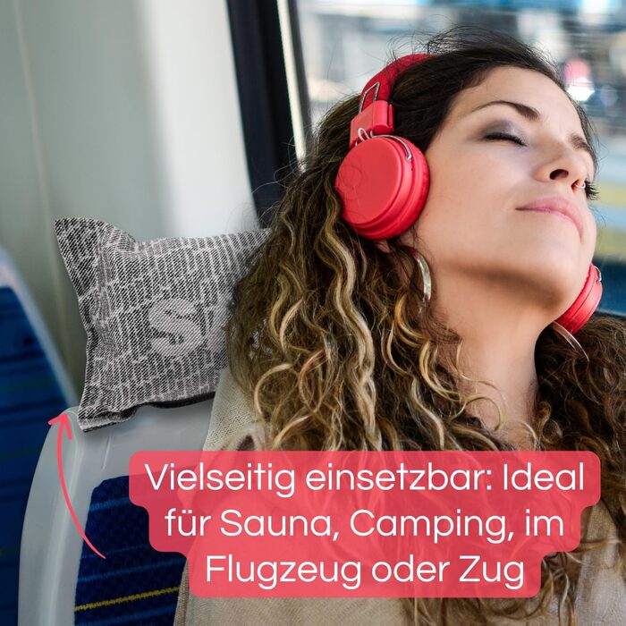 Подушки для сауни POOL Total Jokipiin преміум-класу 2 шт. Sauna 40x22 см - 100 зроблено у Фінляндії - льон та бавовна - сертифіковані Oeko-Tex - оздоровча подушка для підголівника та шиї для сауни, спа та релаксації (сауна на 2 особи)