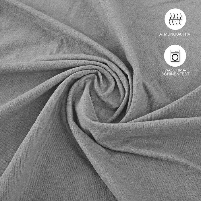 Простирадло Buymax 140x200 см бавовна 100 простирадло трикотаж, висота матраца до 25 см, колір Антрацитово-сірий KO-TEX Стандарт 1