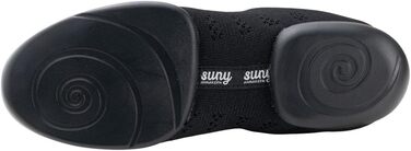 Жіночі танцювальні кросівки Anna Kern Suny 120 Bold - Текстиль Чорний - Стандартна ширина - Каблук 1 см - Розділена підошва з поліуретану 40 2/3 EU Чорний