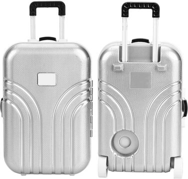 Мила міні-валіза SUNGOOYUE з пластику, рожево-срібляста, для подорожей та іграшок